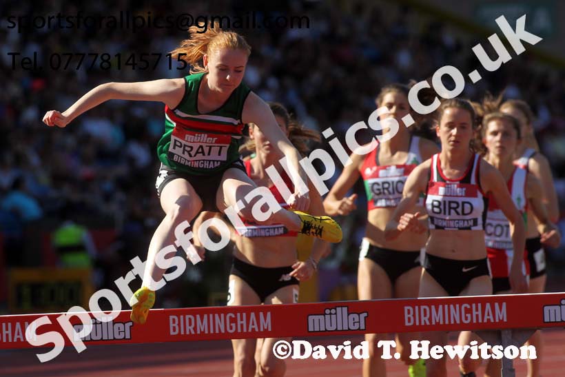 Womens 3000 metres steeplechase, 2019 Muller British Championships, Alexander Stadium, Birmingham. Photo: David T. Hewitson/Sports for All Pics